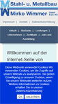 Mobile Screenshot of metallbau-wimmer.de